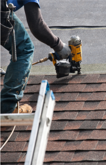 Roofing crew at work on a Parker, CO home